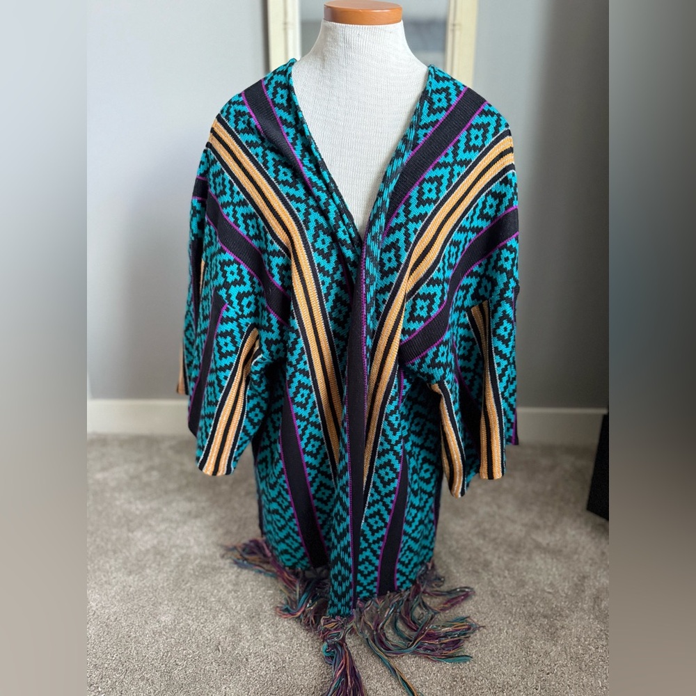 Ladies Wrangler Retro Lightweight Cardigan Aztec Size Large